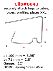 Wall Clip Secures Tags